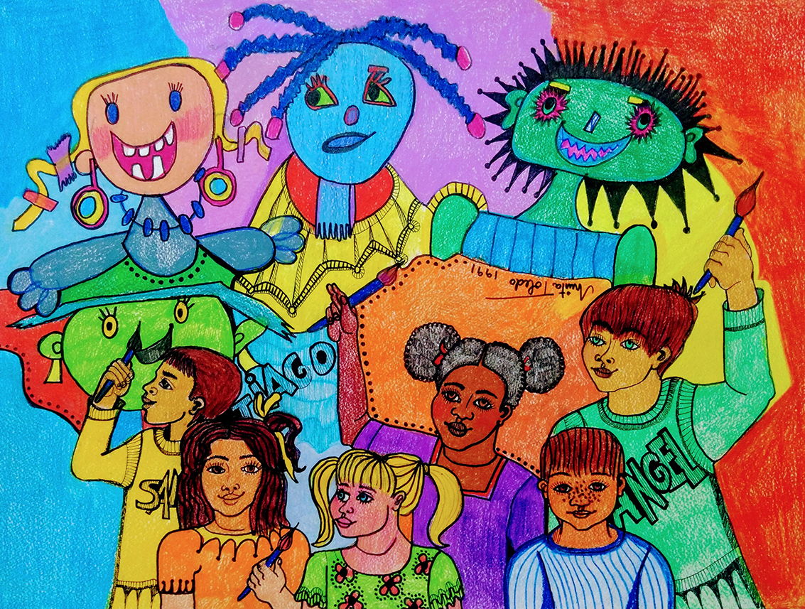 03-Diversity at Bruce Shulkey Elementary 1991©Mirta Toledo (Pure Diversity Series #3)