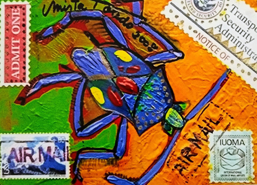 175- Beetle, 2008 ©Mirta Toledo (MAIL ART)