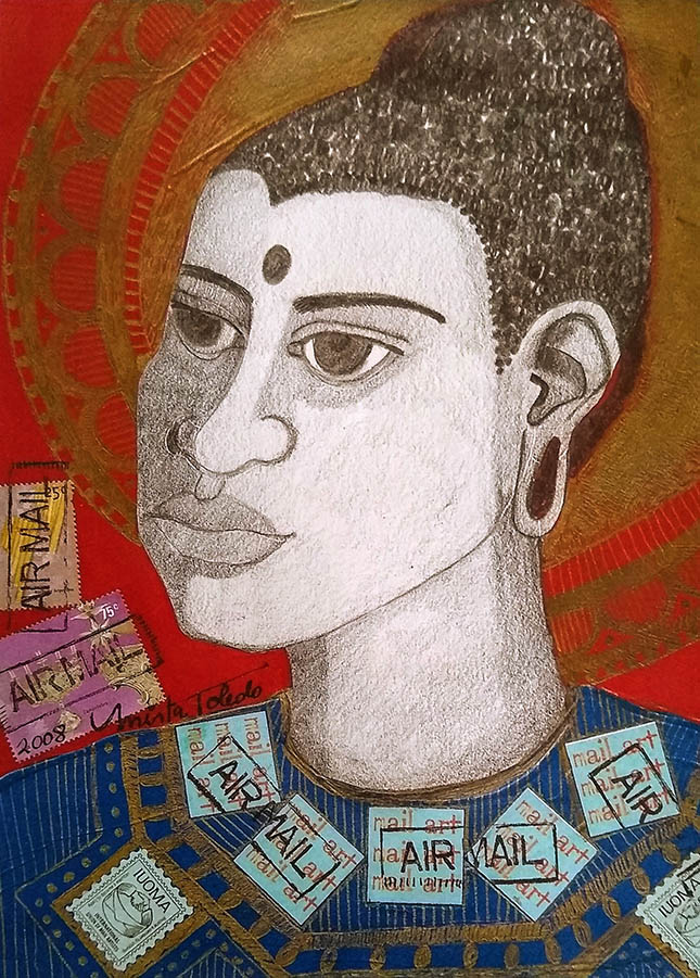 199- Buddha, 2008 ©Mirta Toledo (Mail Art)