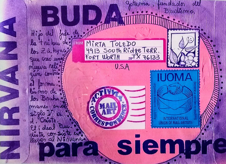 201- Buddha Forever # 2, 2008 ©Mirta Toledo (Mail Art)