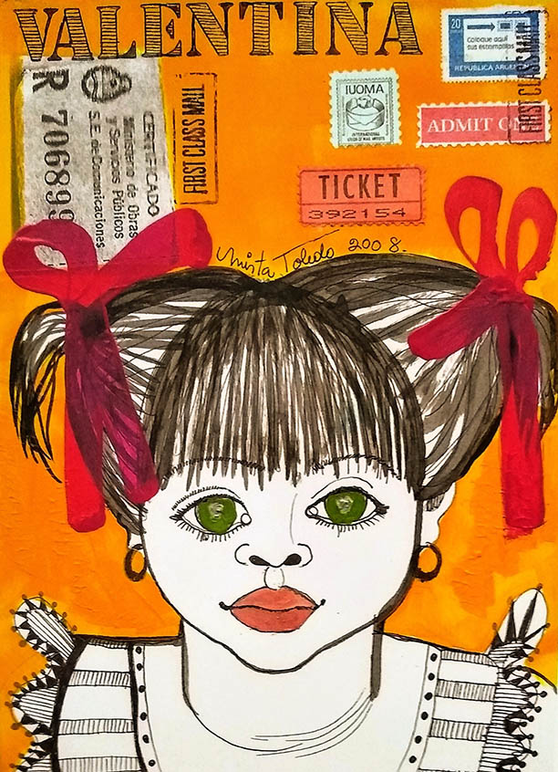  205- Valentina, 2008 ©Mirta Toledo (Mail Art)