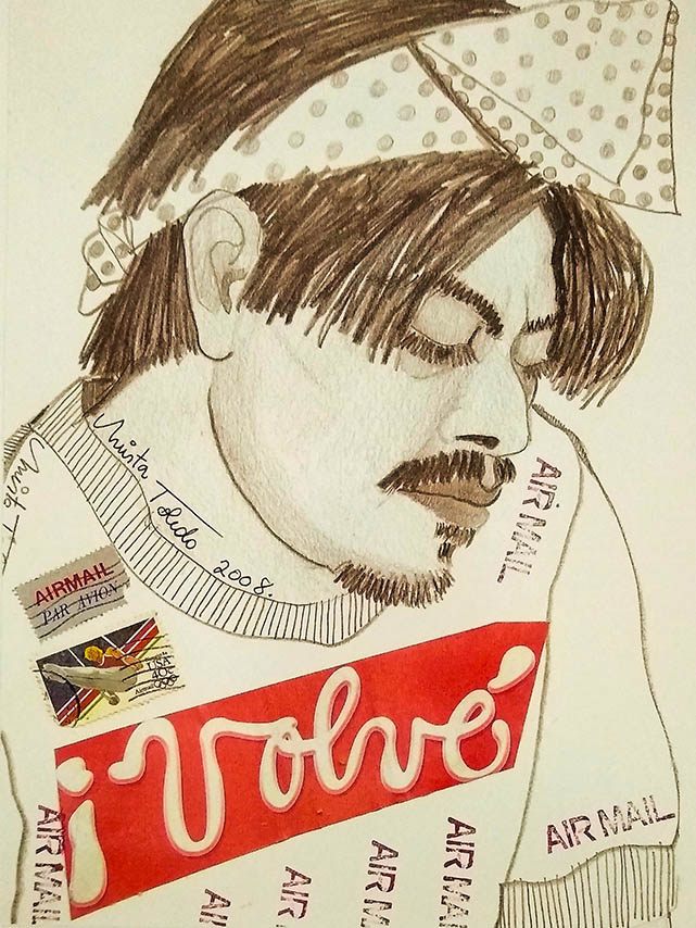 206- Come Back!!! 2008 ©Mirta Toledo (Mail Art)