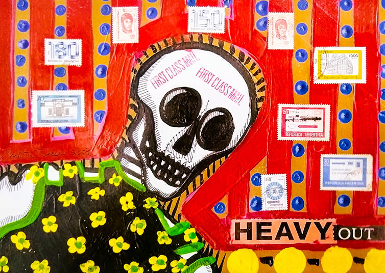 207- Heavy Out!!! 2008 ©Mirta Toledo (Mail Art)