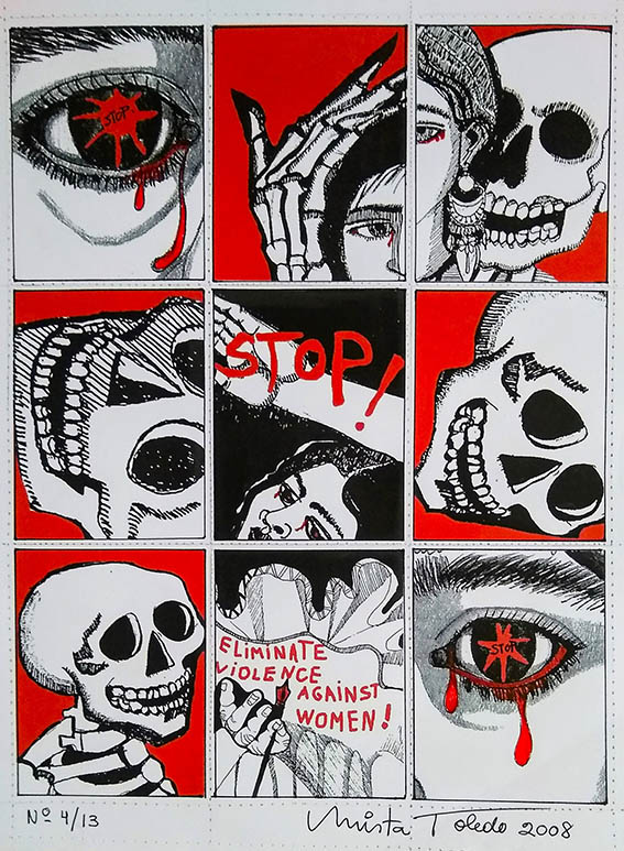 210-Elimination-of-Violence-Against-Women-2008-©Mirta-Toledo-Mail-Art