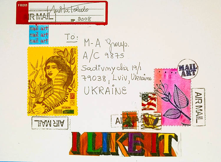 216- I Like It- Envelope, 2008 ©Mirta Toledo (Mail Art)