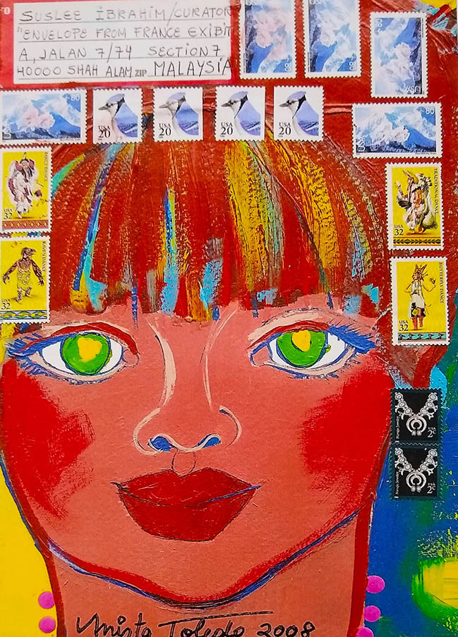 224- Valentina Envelope-Front, 2008 ©Mirta Toledo (Mail Art)
