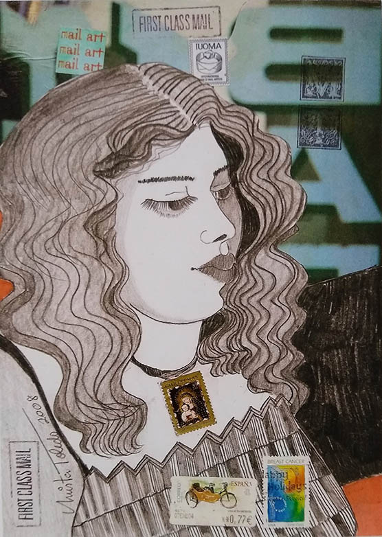 234- Bar at Caroline's , 2009 ©Mirta Toledo (Mail Art)
