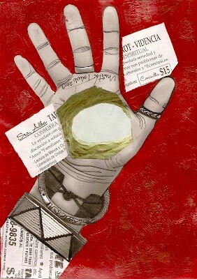 238-Hand-Reading-The-Existential-Hole-2009-©Mirta-Toledo-Mail-Art