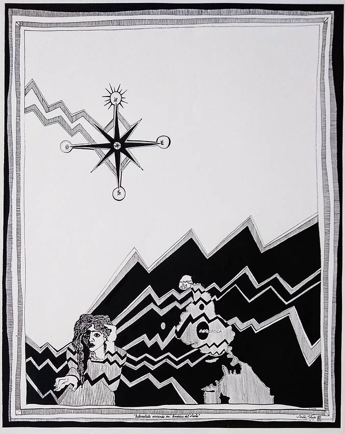 335-Self-portrait-Living-in-North-America-1991-©Mirta-Toledo-A-Quest-for-Identity